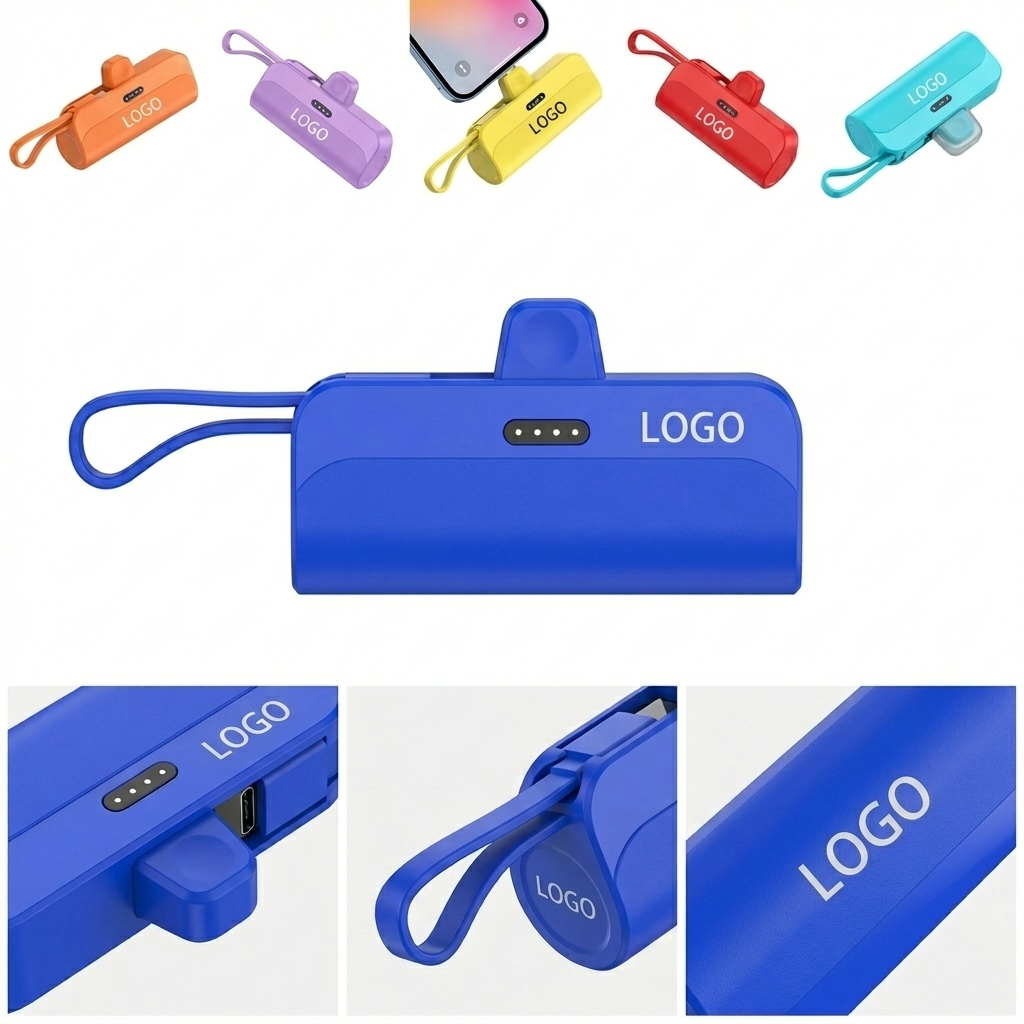 5000mAh Personalized Compact Dual-Port Power Bank with Custom UV Printing