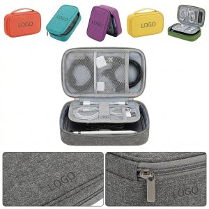 Compact Travel Tech Organizer Pouch for Cables & Chargers