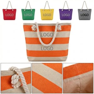Eco-Friendly Extra-Large Canvas Tote Bag | Heavy Duty Open-Top Beach & Shopping Bag