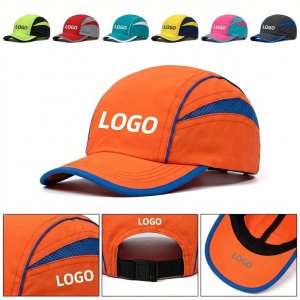 Aerodynamic Breathable Mesh Snap-Dry Performance Cap
